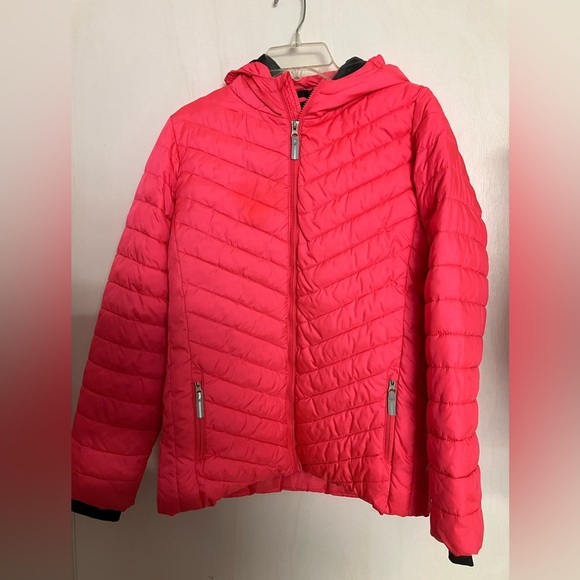Girl’s Ski/Winter Puffer Jacket/Coat, XL (14-16) Neon Pink/Gray, C9 Champion - Picture 1 of 9